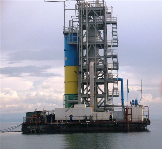 methane extraction platform on lake kivu methane extraction platform on lake kivu